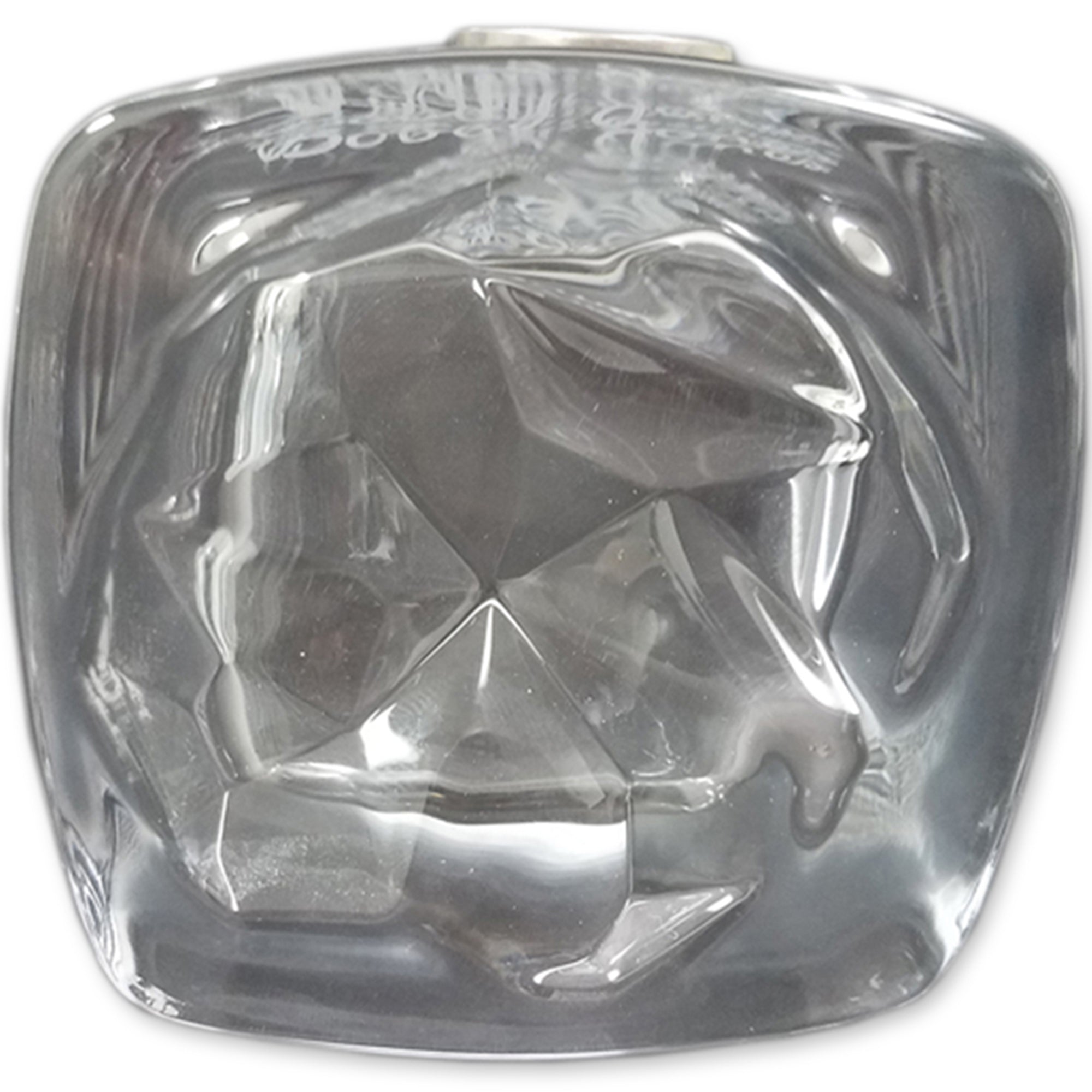 *1930 Bobby Jones Square Double Old Fashioned Glass with Real 1930 Buffalo Nickel