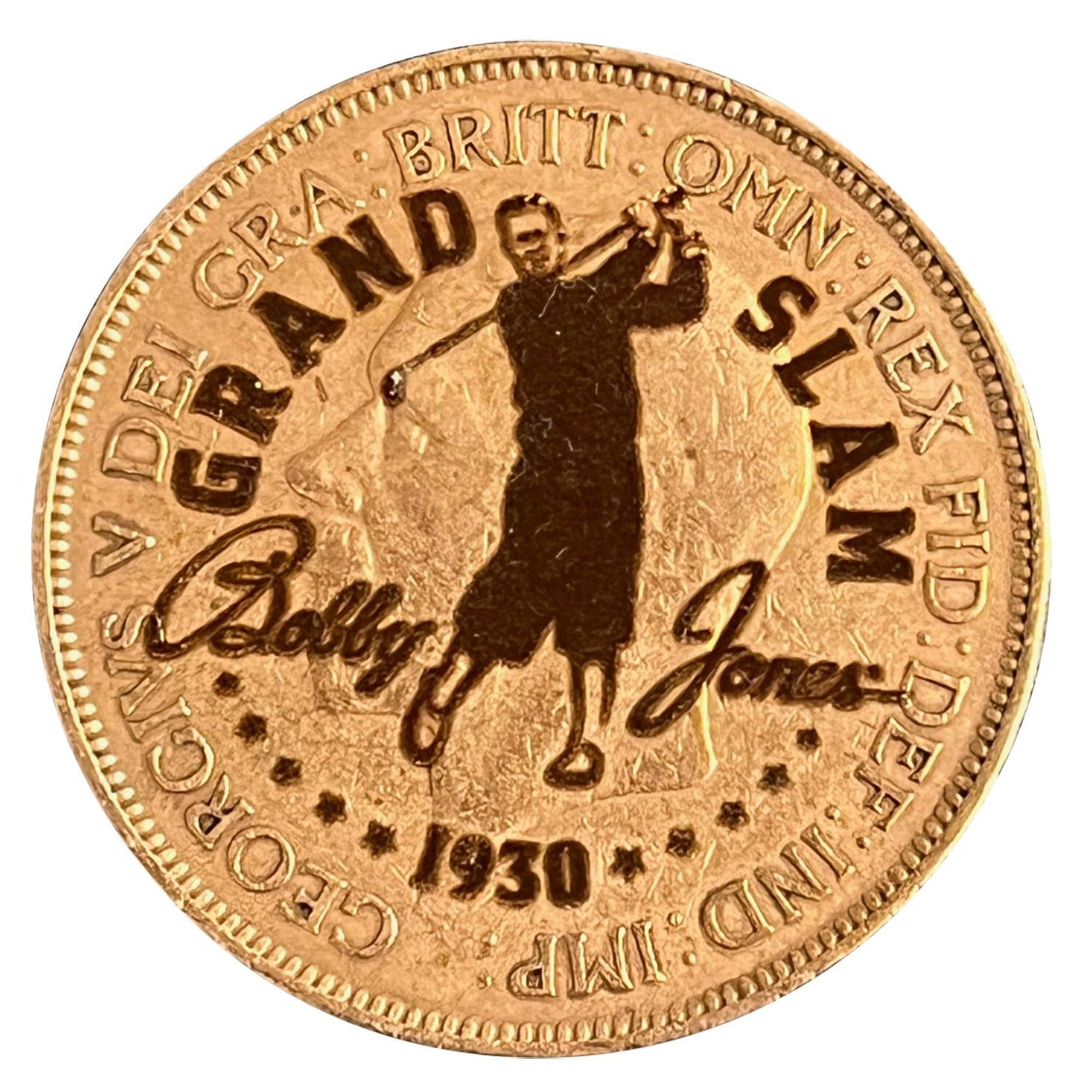 Bobby Jones 1930 Centennial British Farthing Ball Marker