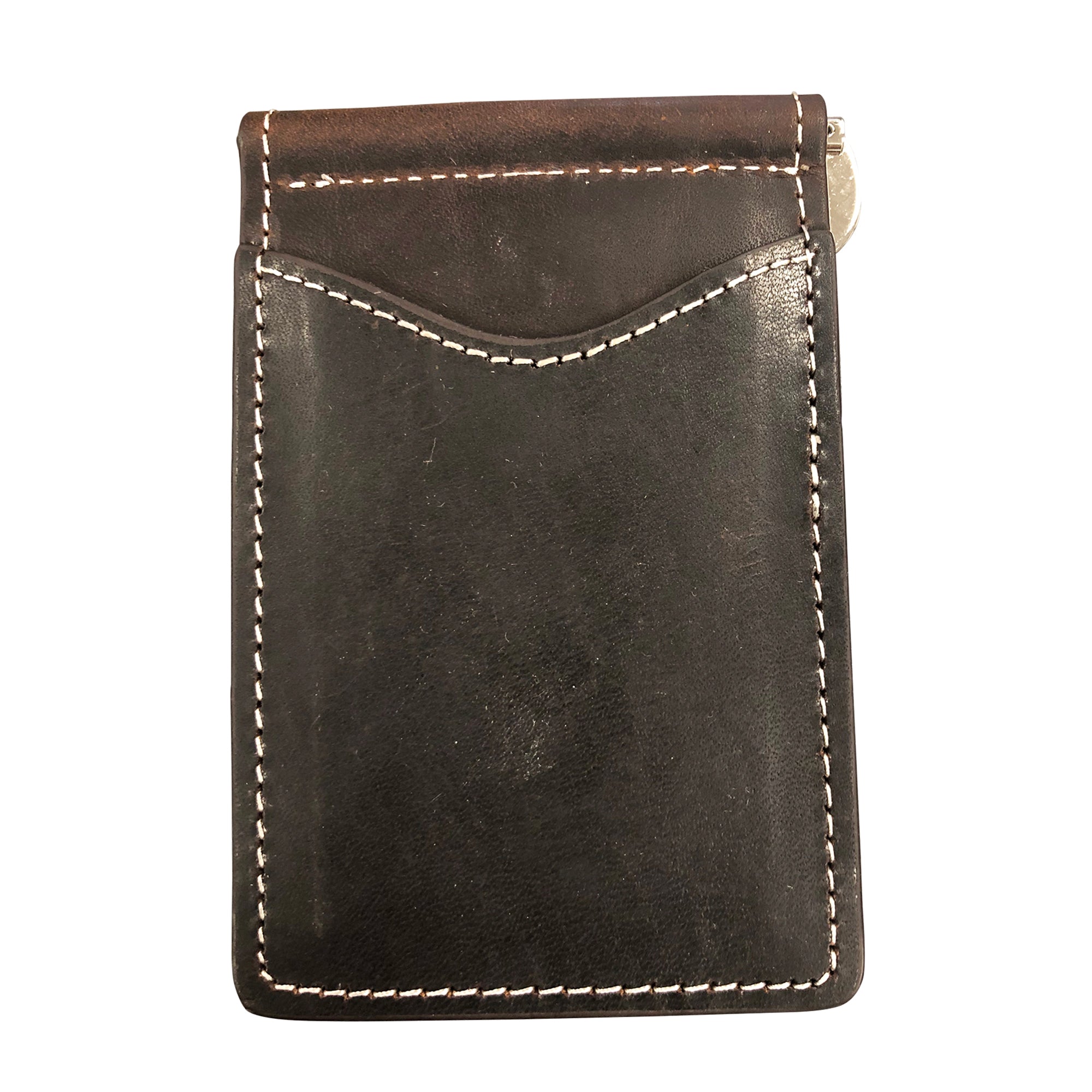 Bridle Leather Wallet with a Real Irish Sixpence Coin