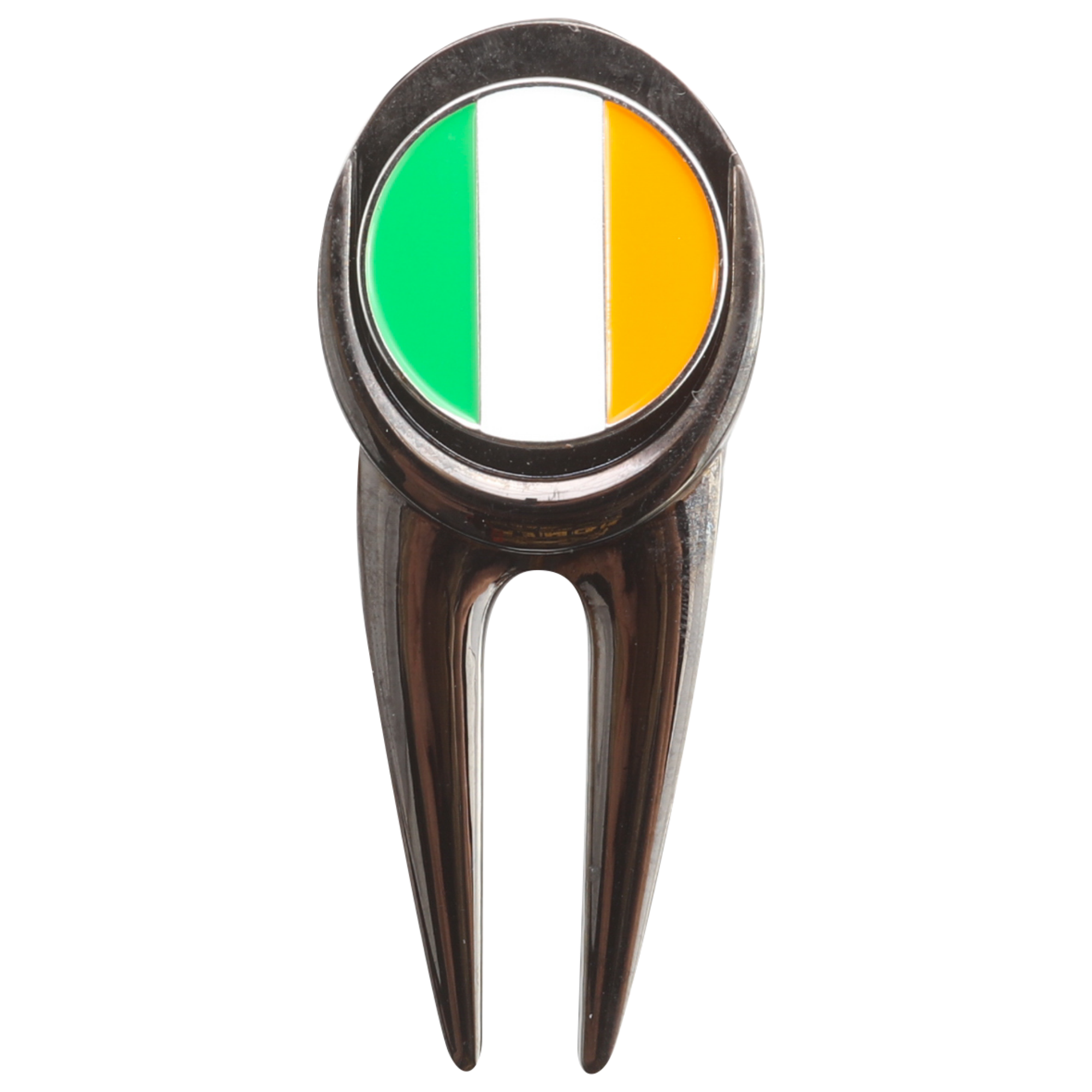 Irish Divot Repair Tool & Ball Marker with a Real Irish Pence Coin