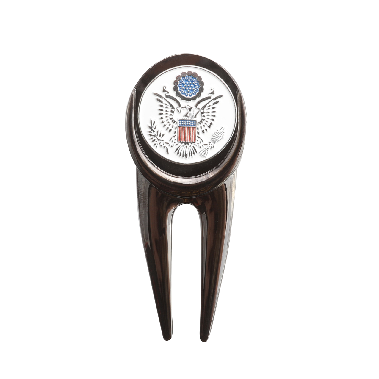 USA Divot Repair Tool & Ball Marker with a Real 1943 U.S. Steel Penny