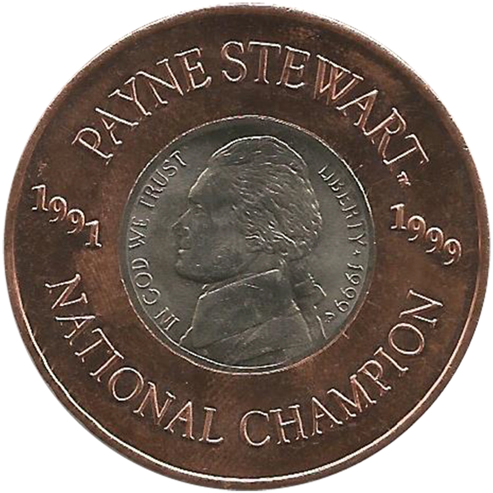 * Payne Stewart 1999 U.S. Nickel Ball Marker