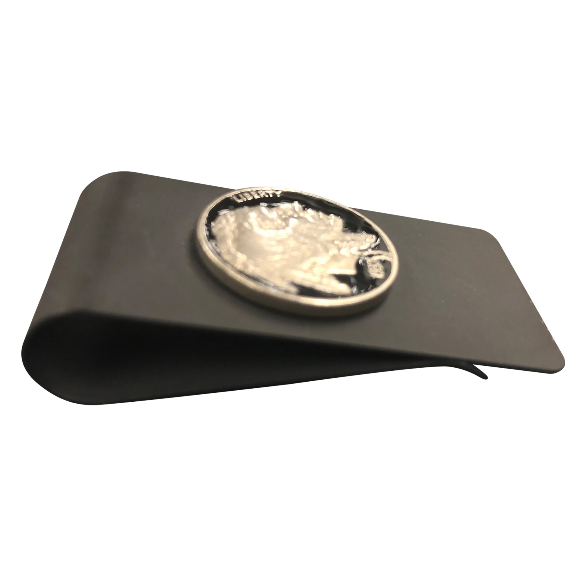 Titanium Money Clip with U.S. Buffalo Nickel Coin