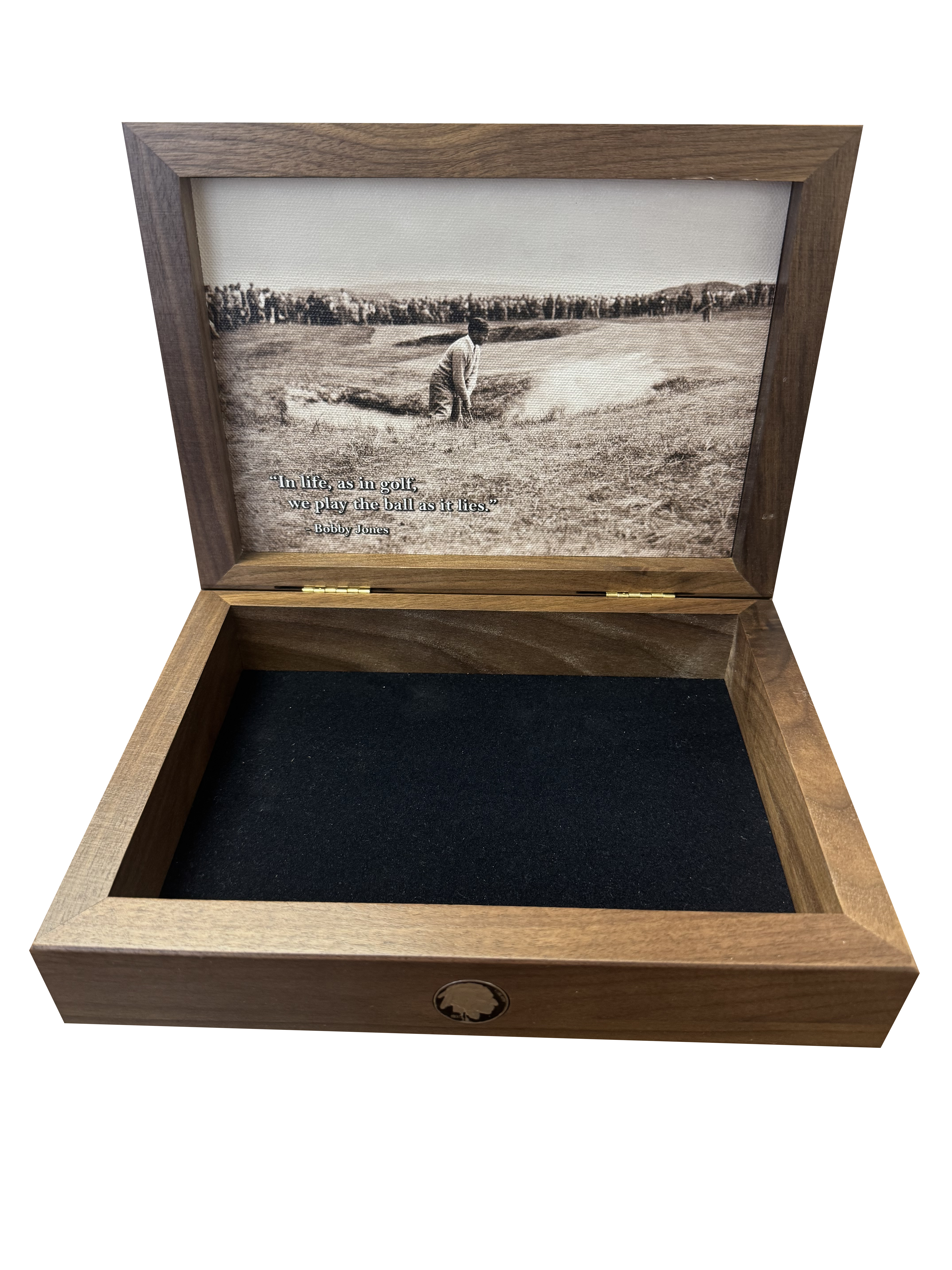 1930 Jones Quote Walnut Box