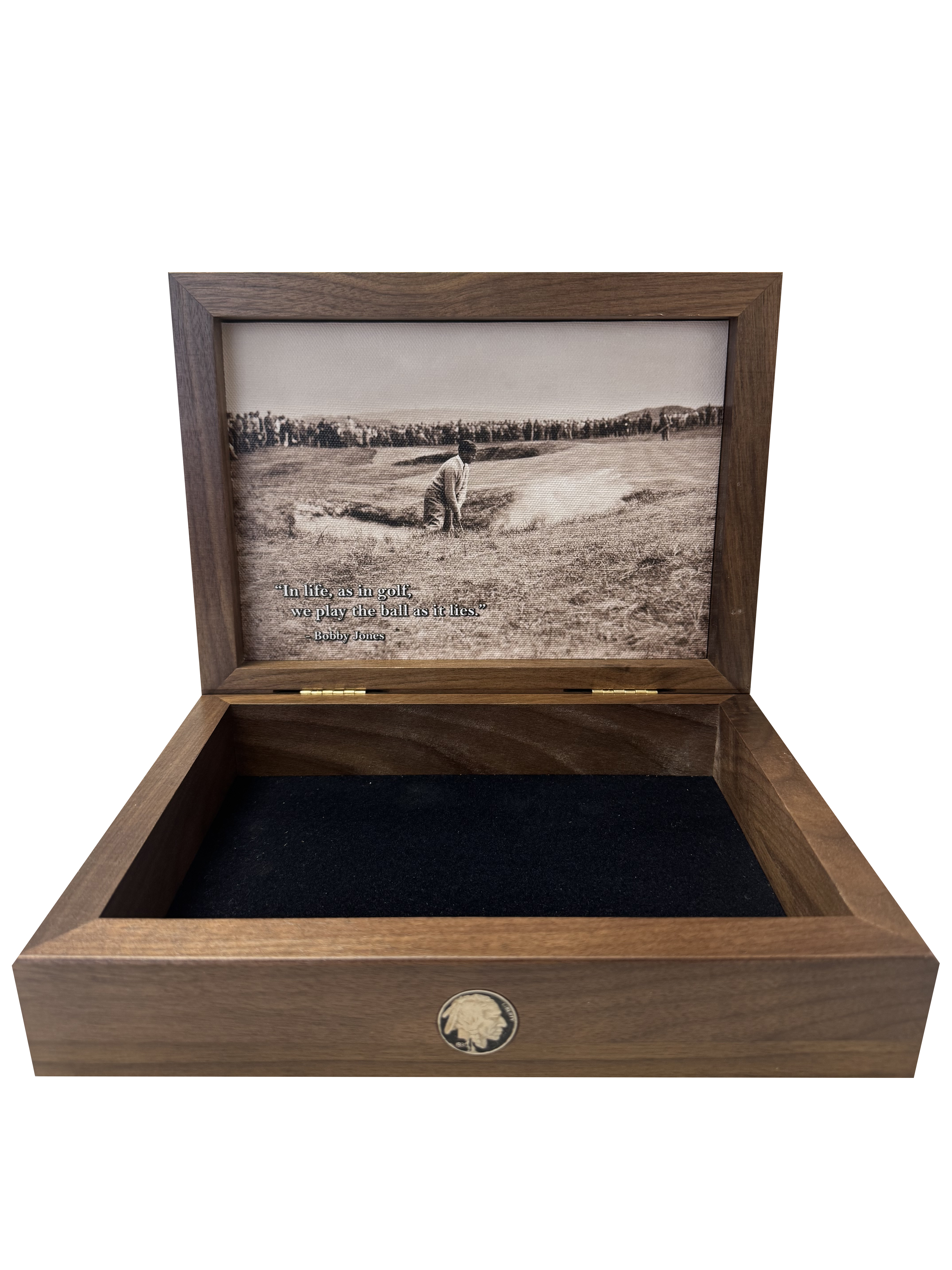 1930 Jones Quote Walnut Box