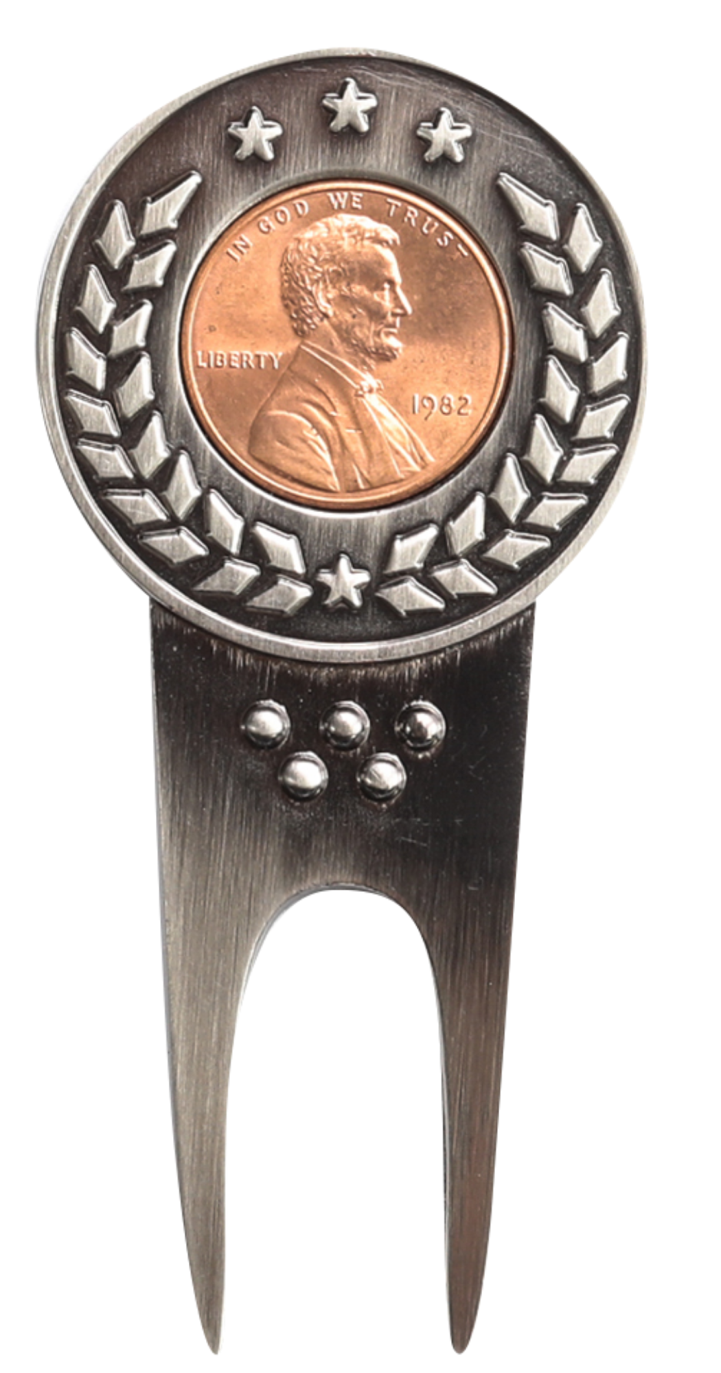 Ye Old Farts Golfing Society U.S. Penny Divot Repair Tool & Ball Marker