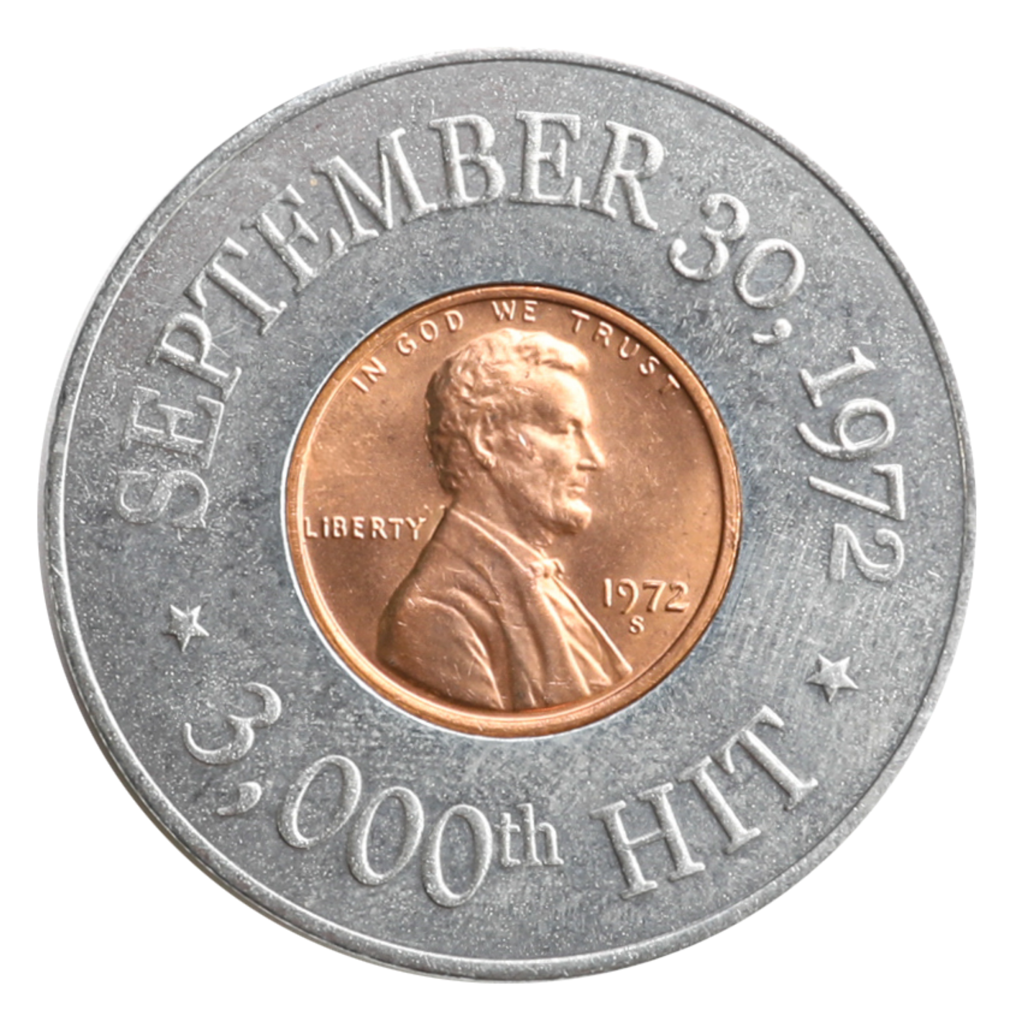 * 1972 Roberto Clemente Ball Marker